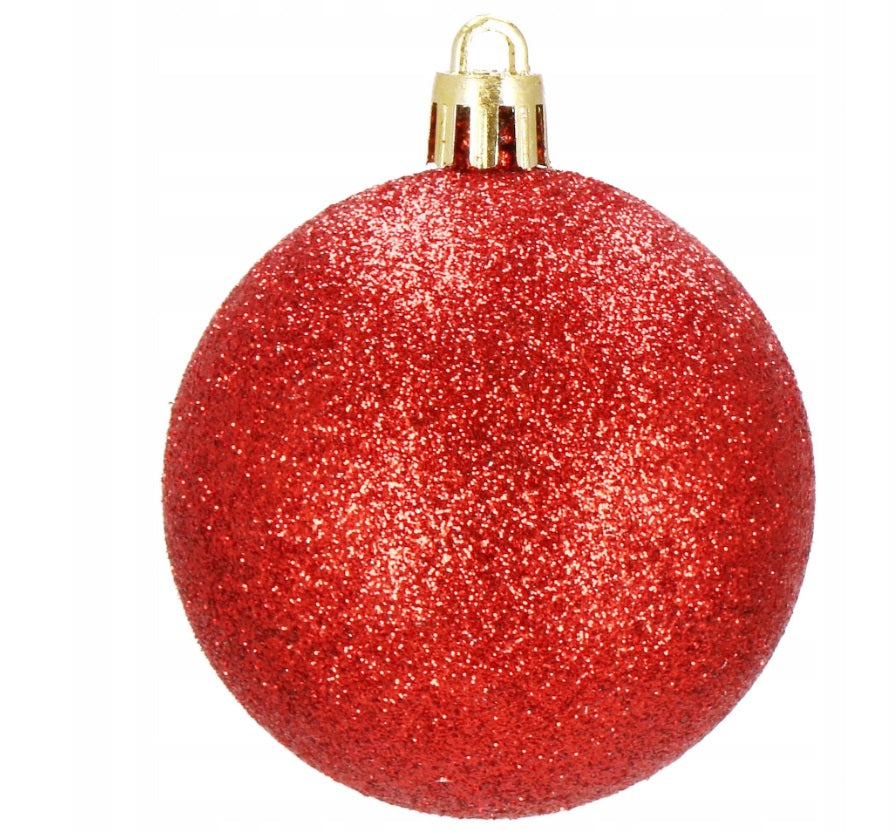 BOMBKI CHOINKOWE ZESTAW BOMBEK NA CHOINKĘ 30x ŚWIĄTECZNE OZDOBY NIETŁUKĄCE