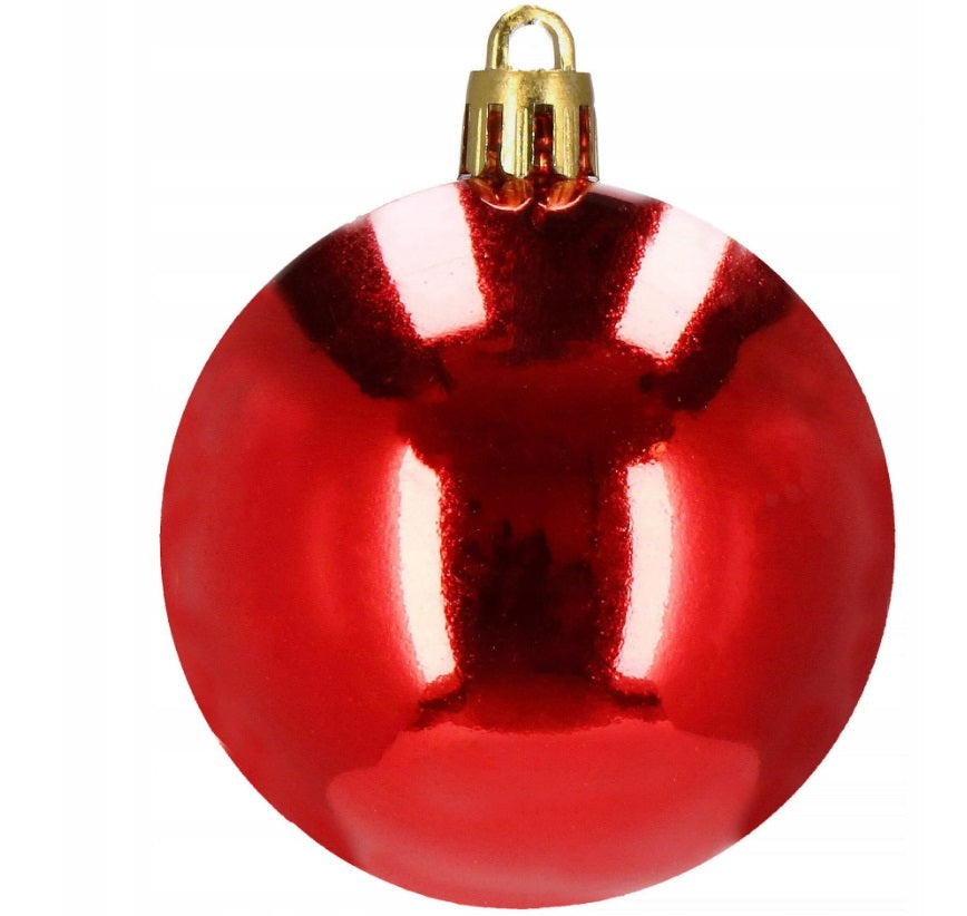 BOMBKI CHOINKOWE ZESTAW BOMBEK NA CHOINKĘ 30x ŚWIĄTECZNE OZDOBY NIETŁUKĄCE