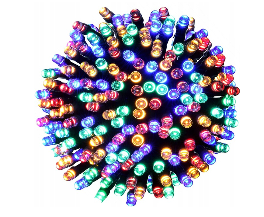 LAMPKI CHOINKOWE NA CHOINKĘ 100 LED MULTIKOLOR